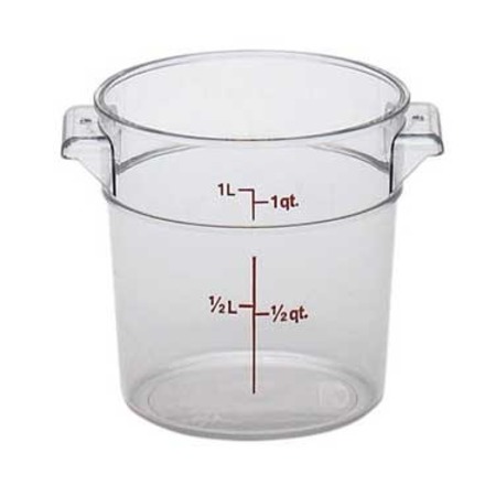 STANTON TRADING Food Storage Round 2 Qt Clear Polycarbonate PCR-2
